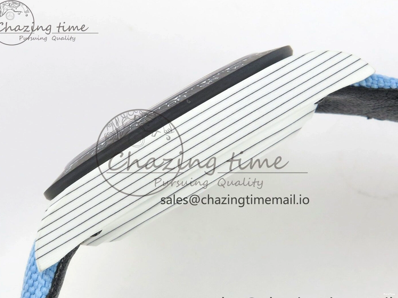 MiroTime 0106 Attractive Daytona DIW Carbon Case and Bezel DIWF Edition Black Dial on Blue Nylon Strap A 71